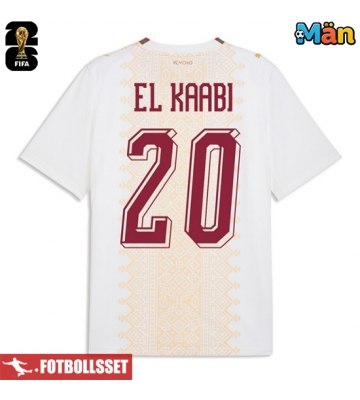 Marocko Ayoub El Kaabi #20 Bortatröja VM 2026 Kortärmad